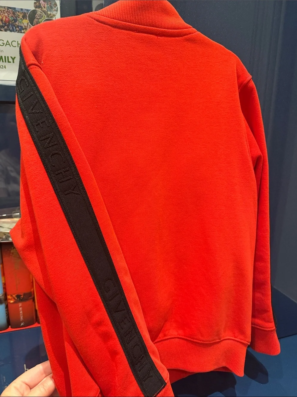 Authentic Givenchy Kids Bright Red Zip Jacket with Shorts Never Worn